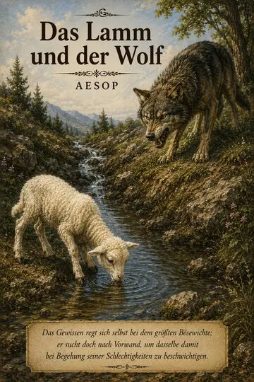 Buchumschlag von Das Lamm und der Wolf von Aesop