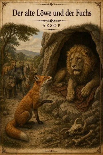 Der alte Löwe und der Fuchs von Aesop
