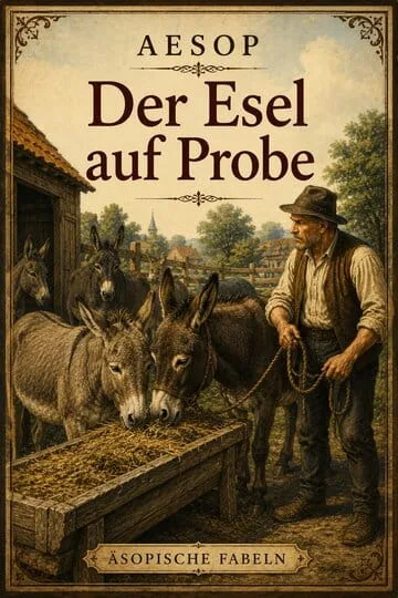 Buchumschlag von Der Esel auf Probe von Aesop