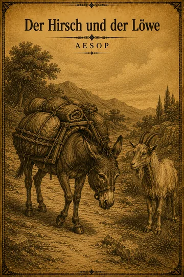 Der Esel und die Ziege von Aesop – Litarchive.DE Buchumschlag von Der Esel und die Ziege von Aesop