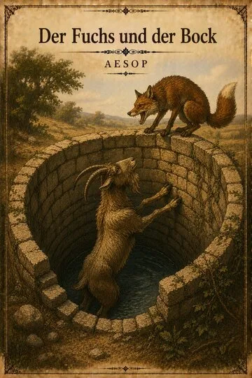 Der Fuchs und der Bock von Aesop