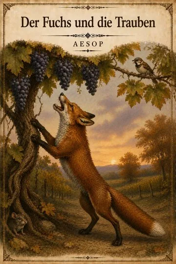 Der Fuchs und die Trauben von Aesop