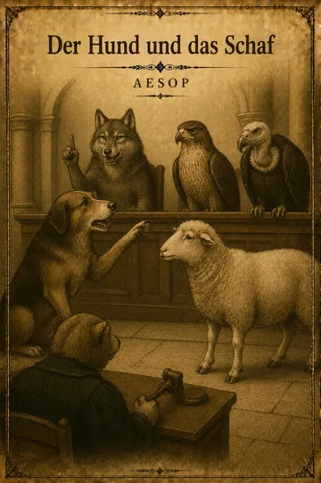 Der Hund und das Schaf von Aesop – Litarchive.DE Buchumschlag von Der Hund und das Schaf von Aesop
