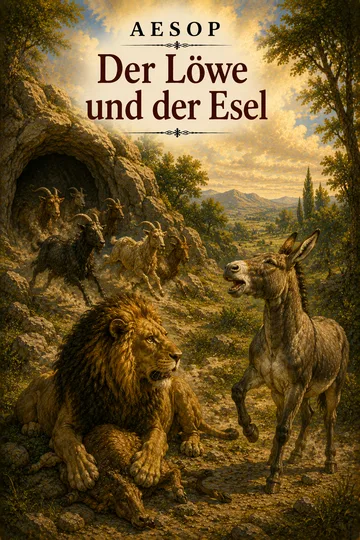 Der Löwe und der Esel von Aesop