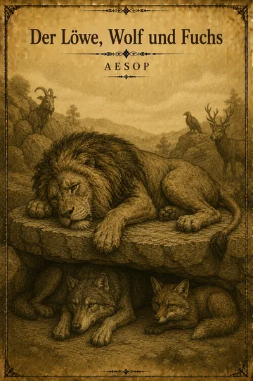 Buchumschlag von Der Löwe, Wolf und Fuchs von Aesop