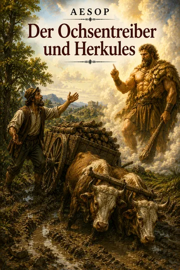 Der Ochsentreiber und Herkules von Aesop