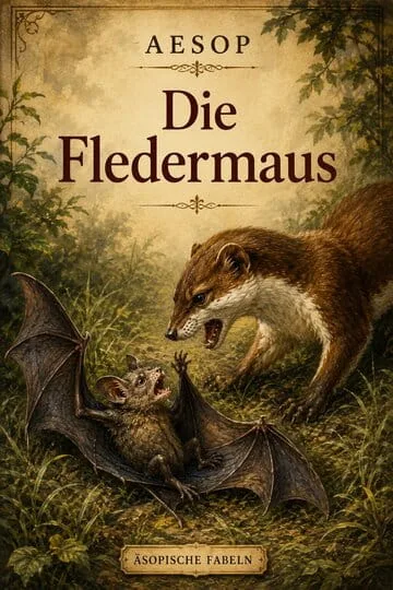 Buchumschlag von Die Fledermaus von Aesop