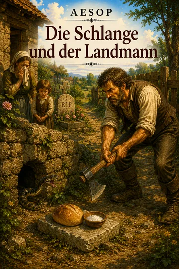 Die Schlange und der Landmann von Aesop