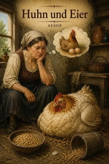 Buchumschlag von Huhn und Eier von Aesop