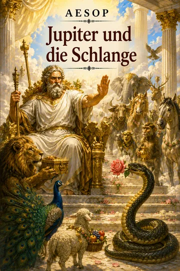Jupiter und die Schlange von Aesop