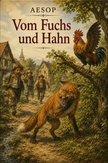 Buchumschlag von Vom Fuchs und Hahn von Aesop
