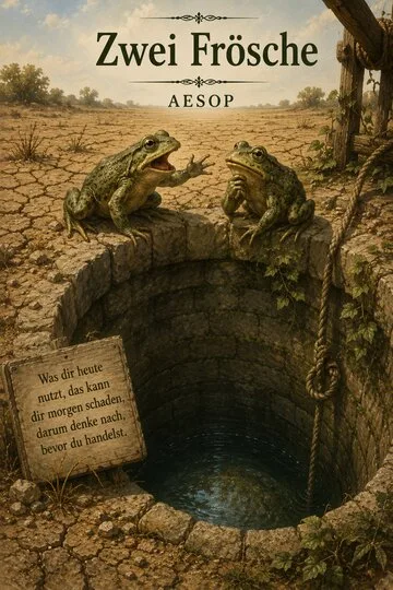 Buchumschlag von Zwei Frösche von Aesop